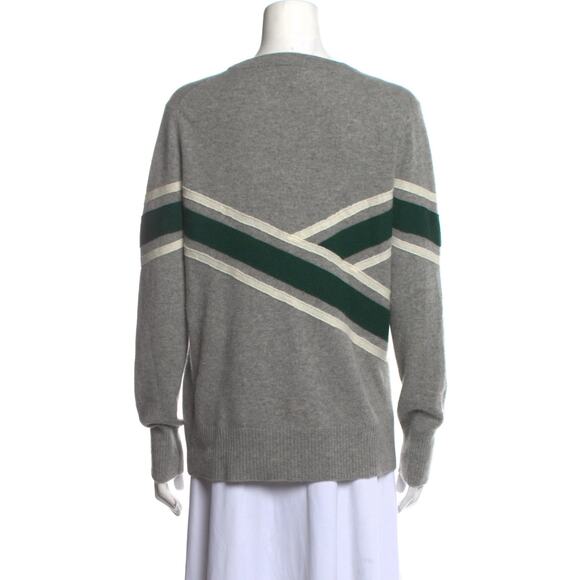 Madeleine Thompson Cashmere Striped Sweater - L - Picture 3 of 3